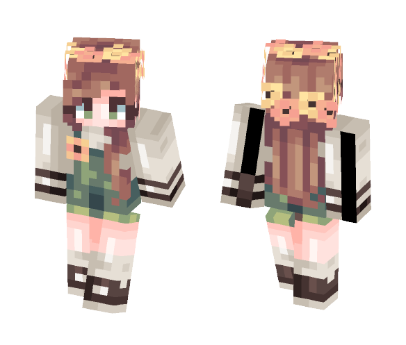 spring fawn (and im not dead?!) - Female Minecraft Skins - image 1