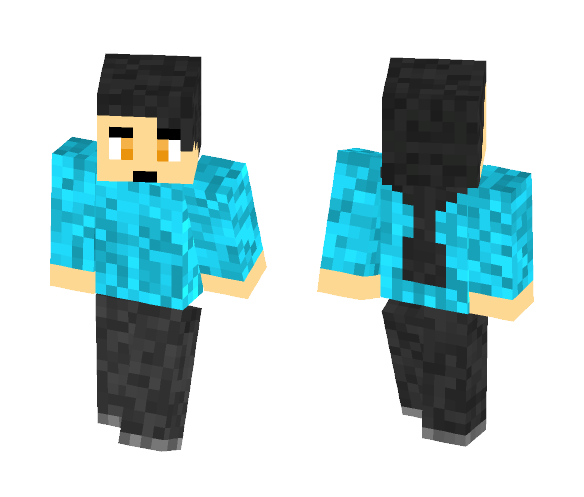 Black haired girl - Color Haired Girls Minecraft Skins - image 1