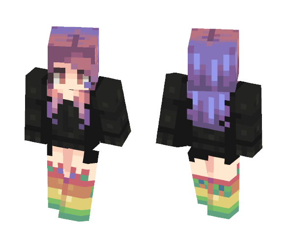 rainbow i guess - Female Minecraft Skins - image 1