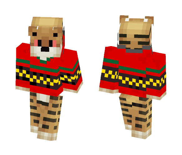○ Tiger in a Rasta Sweater ○ - Male Minecraft Skins - image 1
