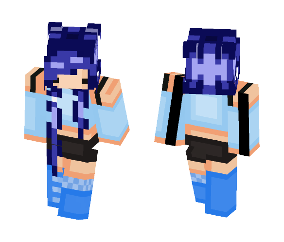 кяαzу ~ blue curosities - Female Minecraft Skins - image 1