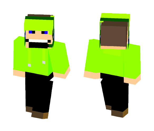 Jacksepticeye (green hoodie) - Male Minecraft Skins - image 1