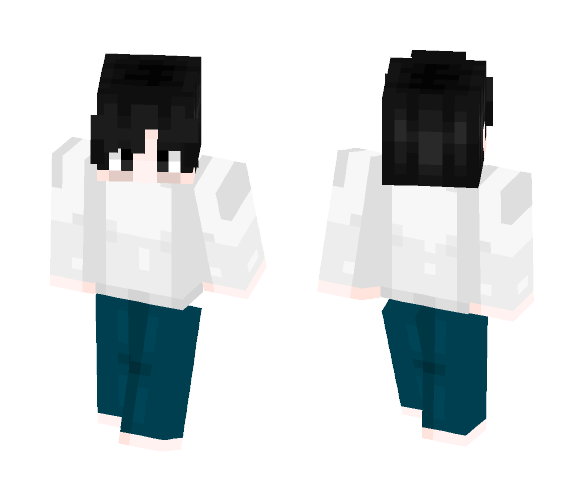 L Lawliet | Death Note | ~Unwanted - Male Minecraft Skins - image 1