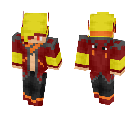 Blaze Warrior Re-Done - Male Minecraft Skins - image 1