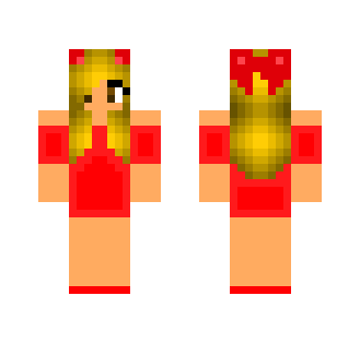 Little Red Dress - Female Minecraft Skins - image 2