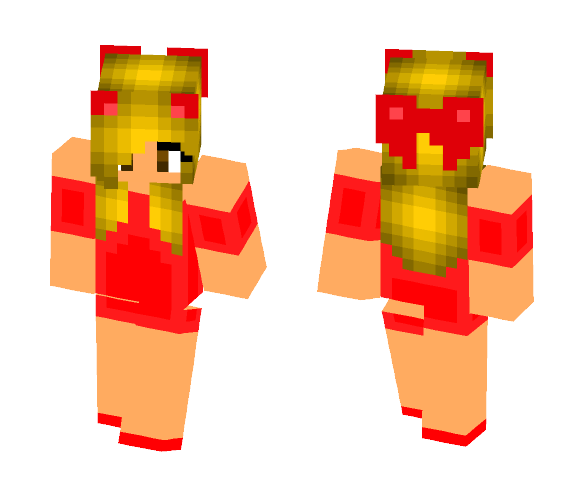 Little Red Dress - Female Minecraft Skins - image 1