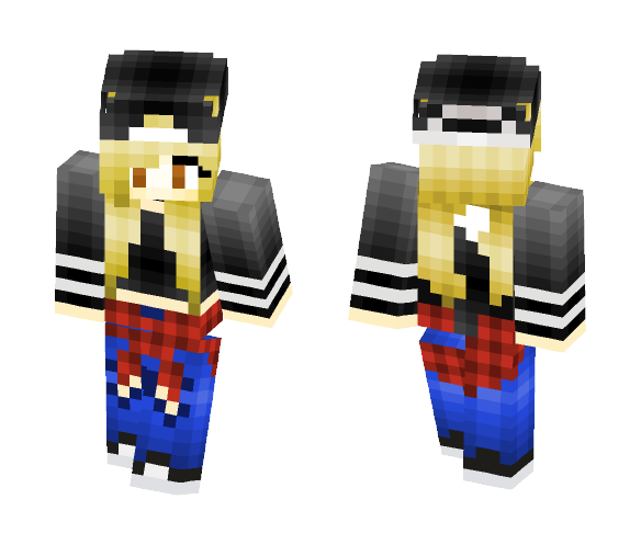 Snap-Back Girl - Girl Minecraft Skins - image 1