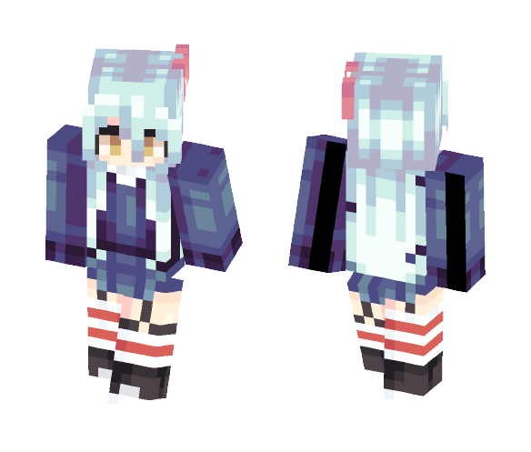 Striped Socks - Female Minecraft Skins - image 1