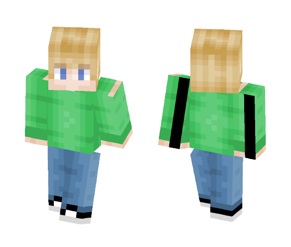 Guy In Green Sweatshirt - Male Minecraft Skins - image 1