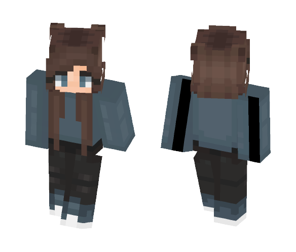 » Blue Sweater Girl « - Girl Minecraft Skins - image 1