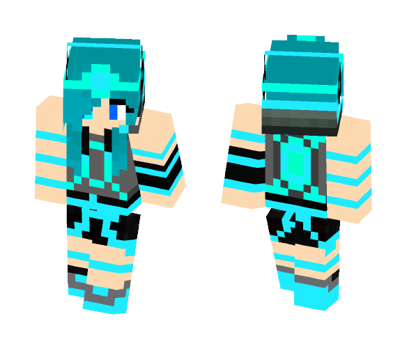 Plasma Girl (Iona)[QUEEN MODE] - Girl Minecraft Skins - image 1