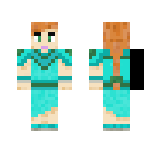 Teal Dress - Female Minecraft Skins - image 2