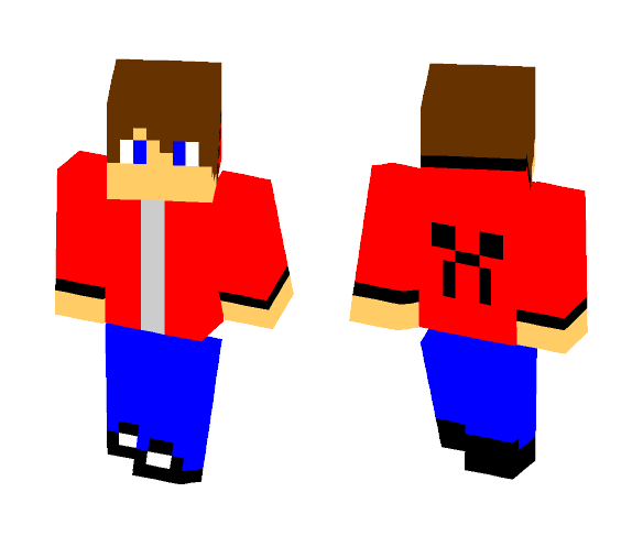 Red Jacket Boy - Boy Minecraft Skins - image 1