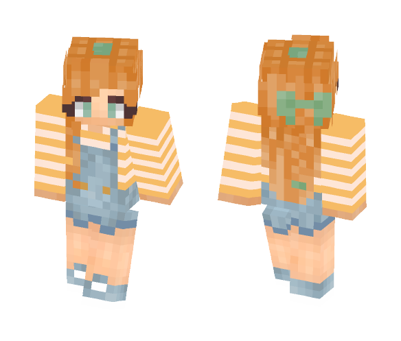 Orange Girl - Girl Minecraft Skins - image 1