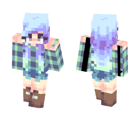 another hipster oops - Female Minecraft Skins - image 1
