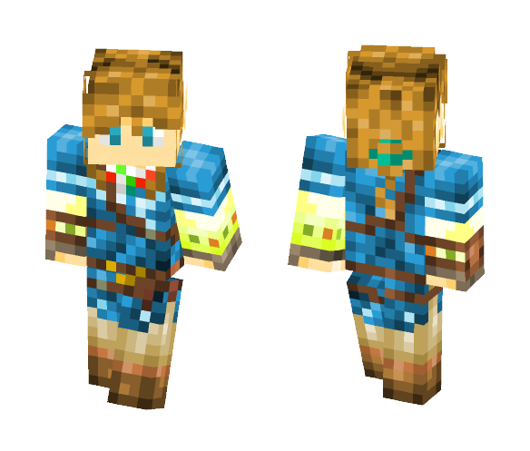 Link Breath of the wild - Male Minecraft Skins - image 1