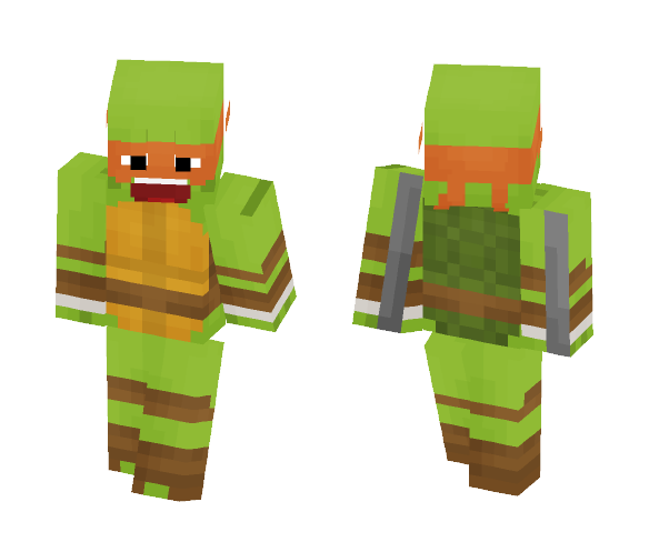 Michelangalo(TMNT) - Male Minecraft Skins - image 1