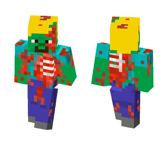 Zombie steve blonde - Male Minecraft Skins - image 1