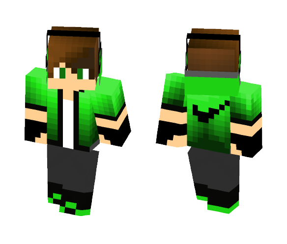 Green Nike Boy - Boy Minecraft Skins - image 1