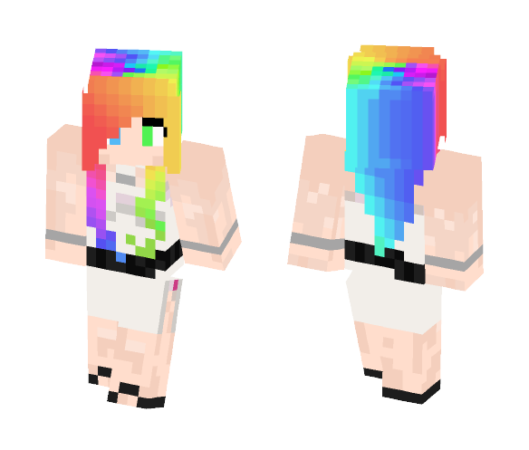Rainbow on the Beach - Female Minecraft Skins - image 1