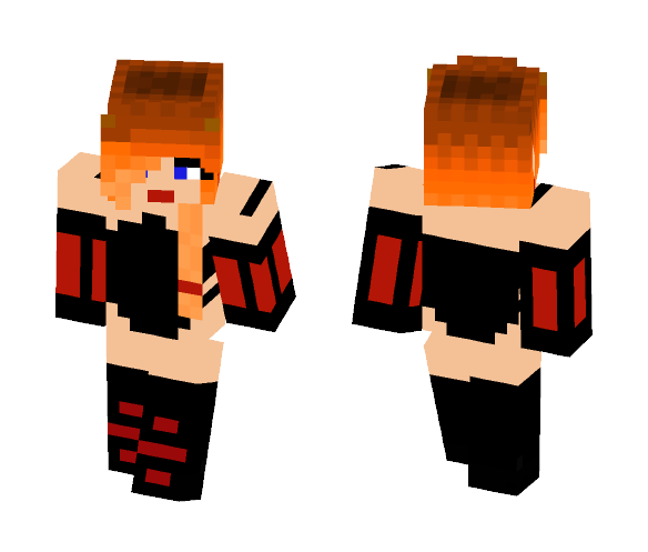 Red Lotus Deathtrap Dungeon skin - Female Minecraft Skins - image 1
