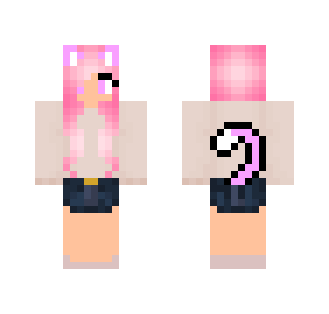 Pink Haired Cutest Girl Skin - Color Haired Girls Minecraft Skins - image 2