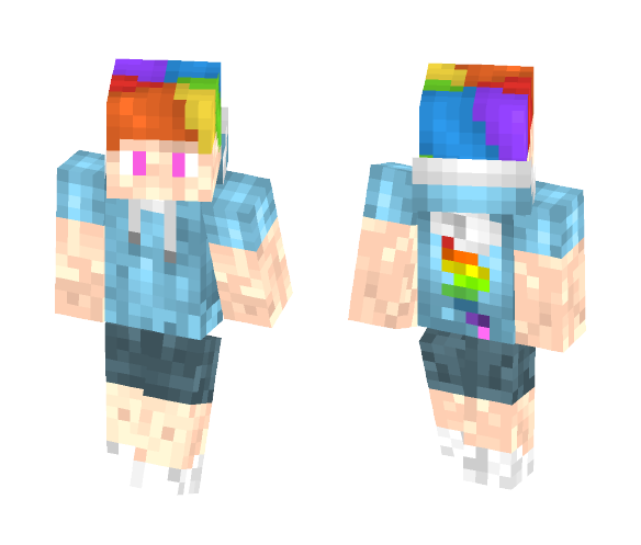 Rainbow Dash Boy - Boy Minecraft Skins - image 1