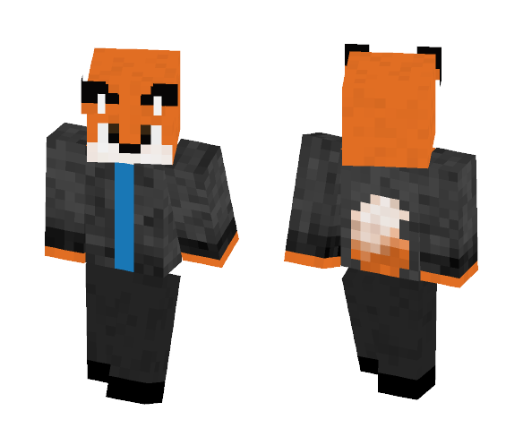 Hoodie Fox - Male Minecraft Skins - image 1