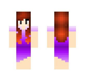 Purple Gradient Dress - Female Minecraft Skins - image 2