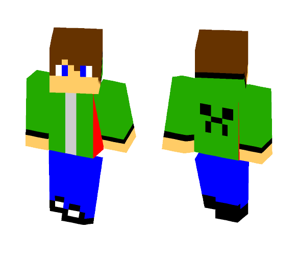 Green Jacket Boy - Boy Minecraft Skins - image 1