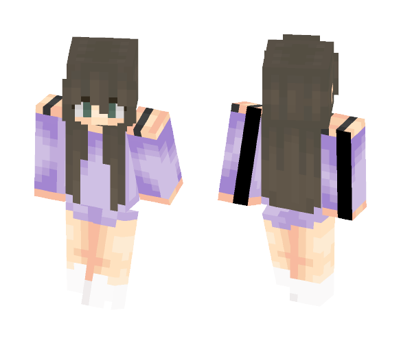 requested ~ purple girlie - Female Minecraft Skins - image 1