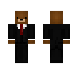 Cute Bear in a suit - Male Minecraft Skins - image 2