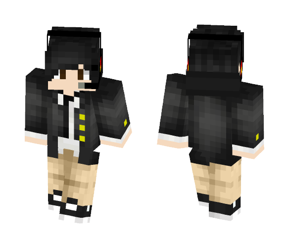 Gamer boy with black hair edit - Boy Minecraft Skins - image 1