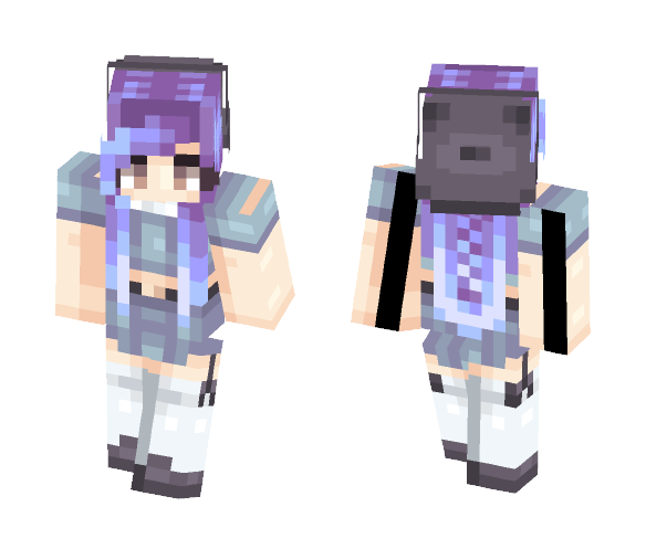 Tardy Blues - Female Minecraft Skins - image 1