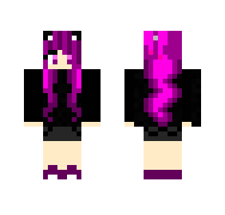 pink haired girl - Color Haired Girls Minecraft Skins - image 2