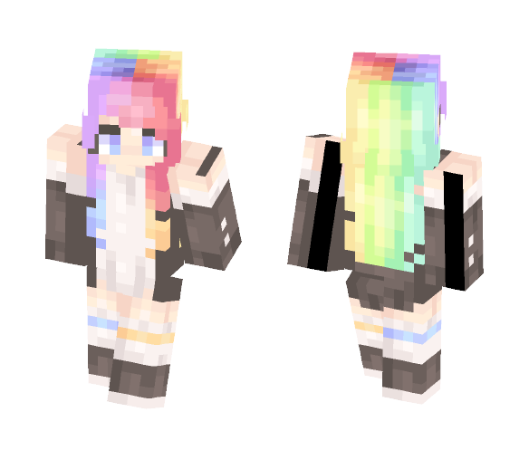 rainbow skies - Female Minecraft Skins - image 1