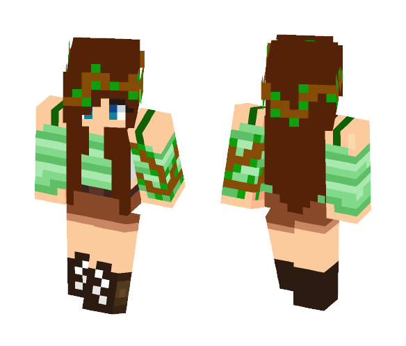 Plant Bender (Girl) - Female Minecraft Skins - image 1