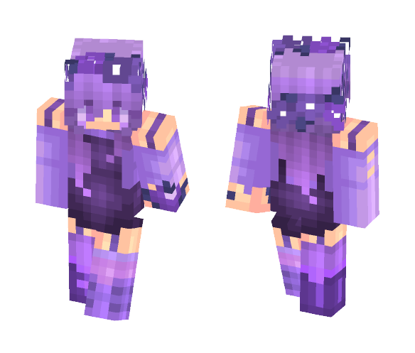 Request- Purple Cherry Blossom Girl - Girl Minecraft Skins - image 1