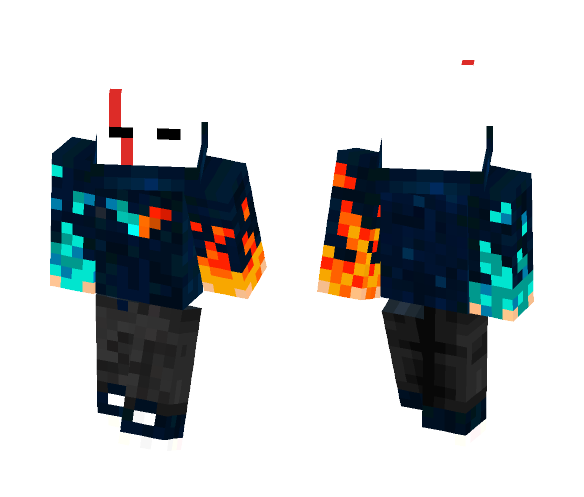 Thug Fire And Ice Hands - Male Minecraft Skins - image 1