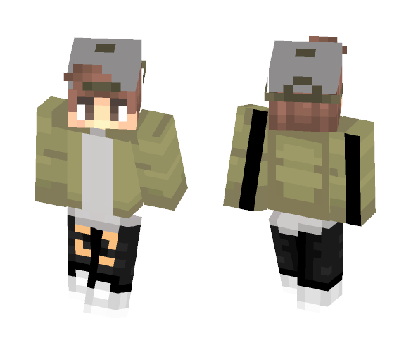 Tumblr Boy w/ Bomber Jacket - Boy Minecraft Skins - image 1