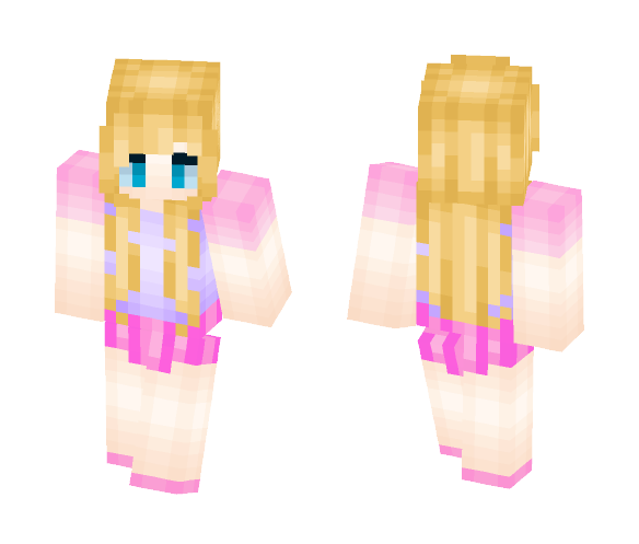 Blue-Eyed Girl - Girl Minecraft Skins - image 1