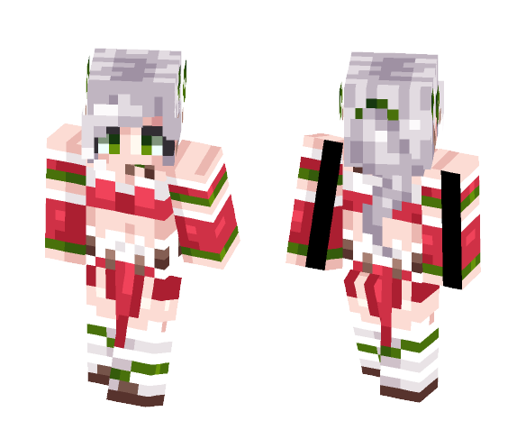 Snow Bunny Nidalee - Female Minecraft Skins - image 1