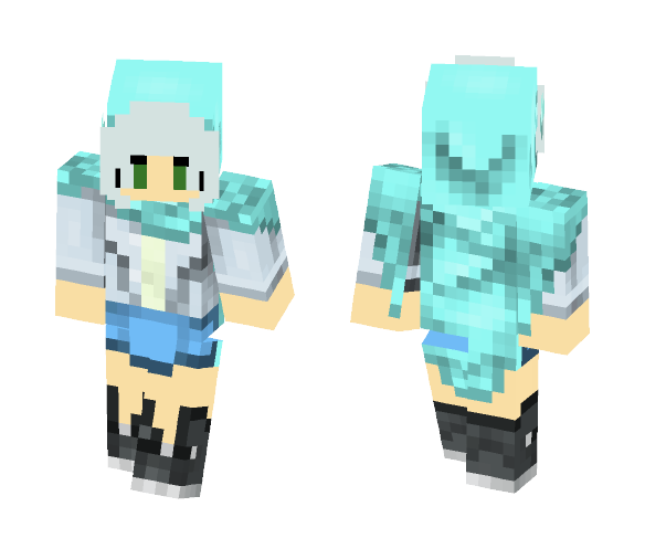 Anime Snow and Ice Girl - Anime Minecraft Skins - image 1