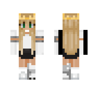 blonde with crown - Female Minecraft Skins - image 2