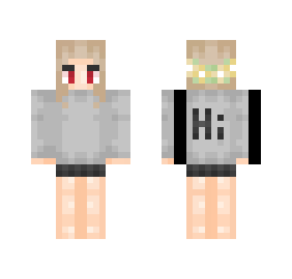 For Bacon // Normal version - Female Minecraft Skins - image 2