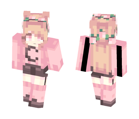 Cherry blossom moon - Female Minecraft Skins - image 1
