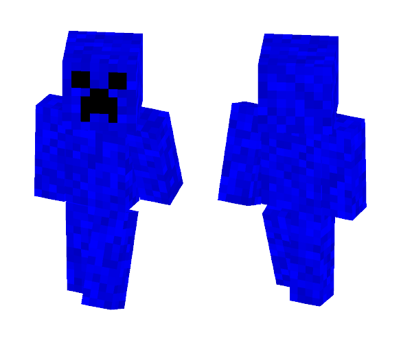 Blue Creeper Man - Interchangeable Minecraft Skins - image 1