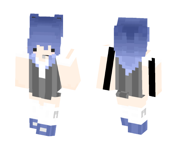 Blue Head -1st skin- - Female Minecraft Skins - image 1