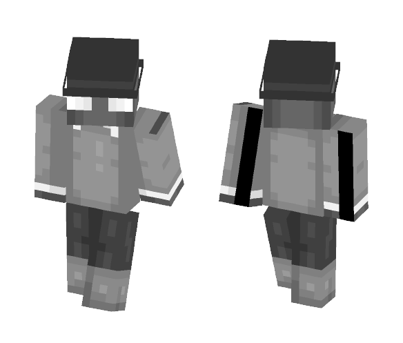 Grayscale // name change ;) - Male Minecraft Skins - image 1