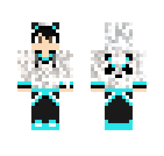 Blue Panda - Male Minecraft Skins - image 2